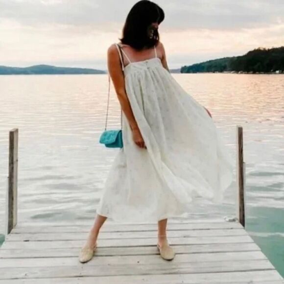 Anthropologie - WHIT TWO Polka Dot Maxi Dress - Picture 1 of 10
